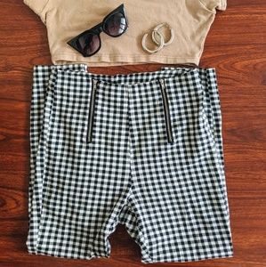High Waisted Gingham Pants